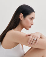 Vertical Emerald Cut Eternity Ring