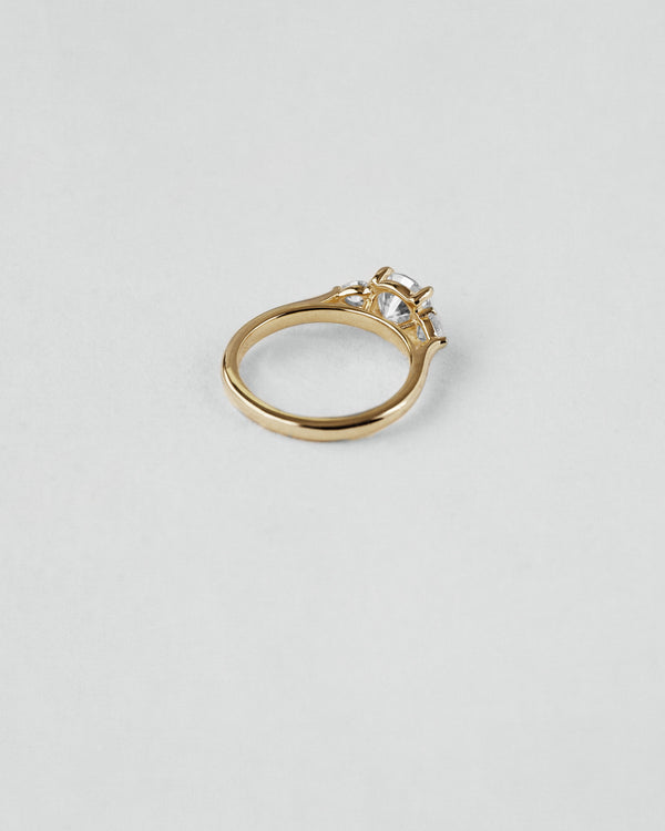 Pear Cut Three Stone Engagement Ring