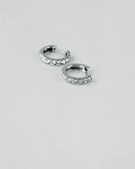Diamond Huggie Hoop Earrings