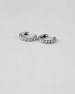 Diamond Huggie Hoop Earrings