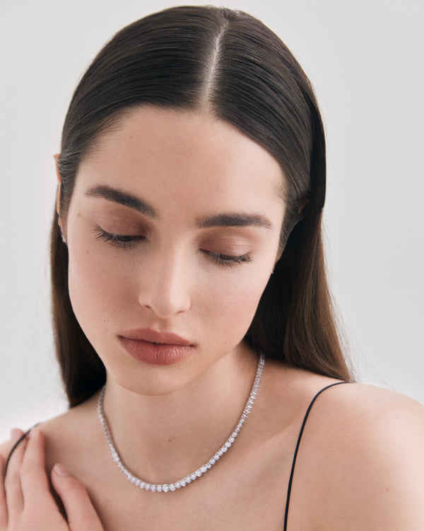 Rivère Graduated Tennis Necklace