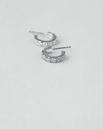 Half Hoop Diamond Earrings