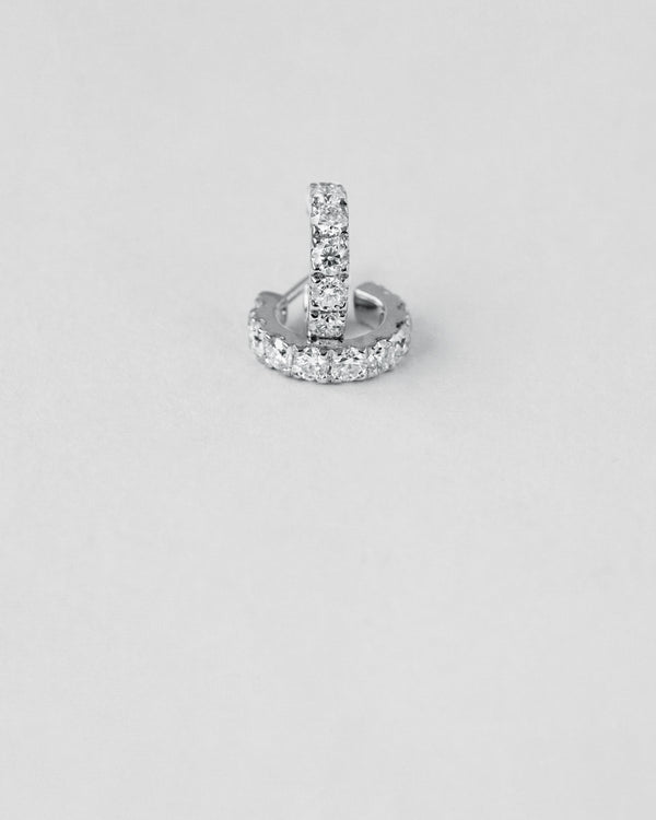 Half Hoop Diamond Earrings