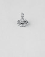 Half Hoop Diamond Earrings