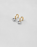 Oval Cut Georgian Hoop Earrings