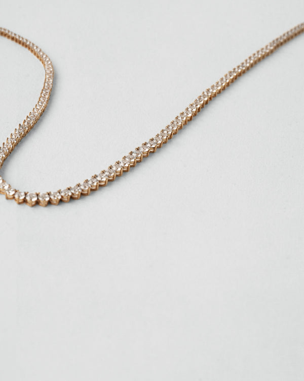 Rivière-halsband med tennisinfattning