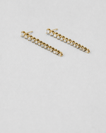 Diamond Drop Earrings — Yellow gold