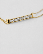 Diamond Bar Bracelet — Yellow gold