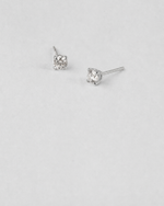 Diamond Stud Earrings — White gold