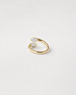 Lovelei’s Dual Oval Diamond Ring — Yellow gold
