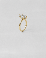 Marquise Solitaire Engagement Ring — Yellow gold