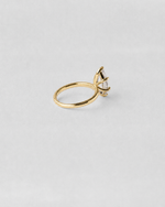 Marquise Solitaire Engagement Ring — Yellow gold