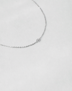 Mini Diamond Necklace — White gold