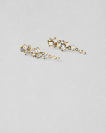 Mixed Cut Diamond Earrings — Yellow gold