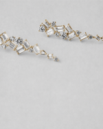 Mixed Cut Diamond Earrings — Yellow gold