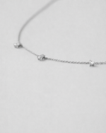 Pear Cut Diamond Necklace — White gold