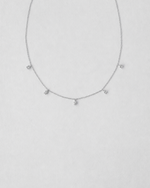 Pear Cut Diamond Necklace — White gold
