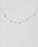 Pear Cut Diamond Necklace — White gold