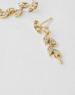 Petal Diamond Earrings — Yellow gold