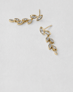 Petal Diamond Earrings — Yellow gold