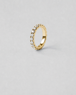 Round Cut Eternity Ring — Yellow gold