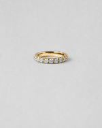Round Cut Eternity Ring — Yellow gold