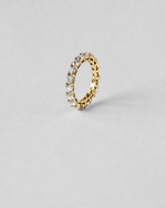 Shared Prong Eternity Ring — Yellow gold