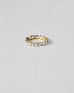 Shared Prong Eternity Ring — Yellow gold