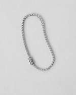 Three Prong Tennis Bracelet — White gold