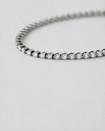 Three Prong Tennis Bracelet — White gold