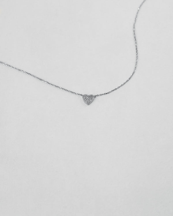 Diamond Pavé Heart Necklace