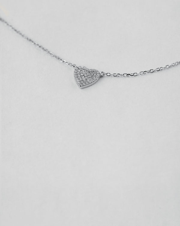 Diamond Pavé Heart Necklace