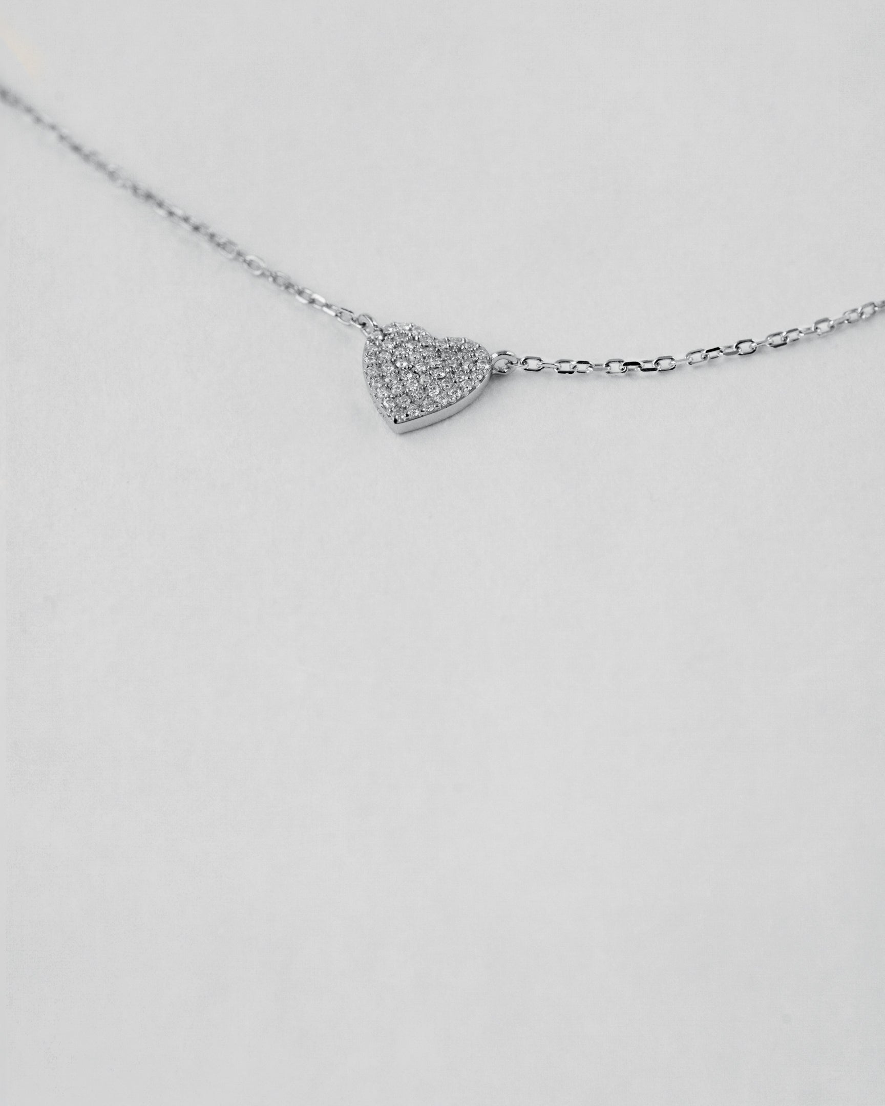 Diamond Pavé Heart Necklace