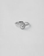Oval Cut Halo Engagement Ring