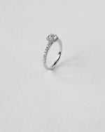 Round Cut Halo Engagement Ring