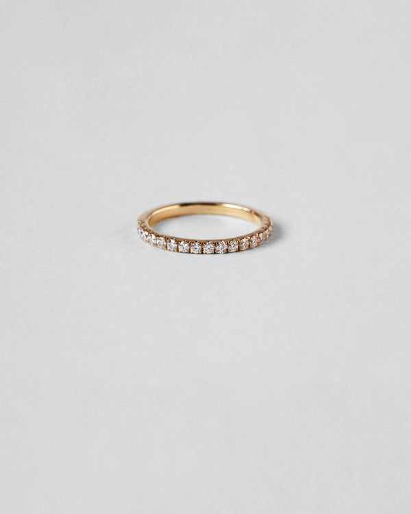 Round Cut Half Eternity Ring