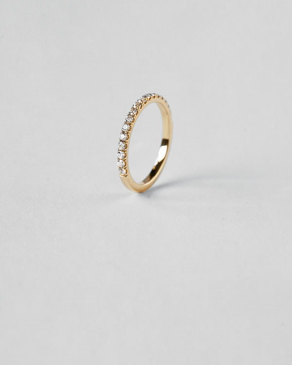 Round Cut Half Eternity Ring