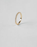 Round Cut Half Eternity Ring