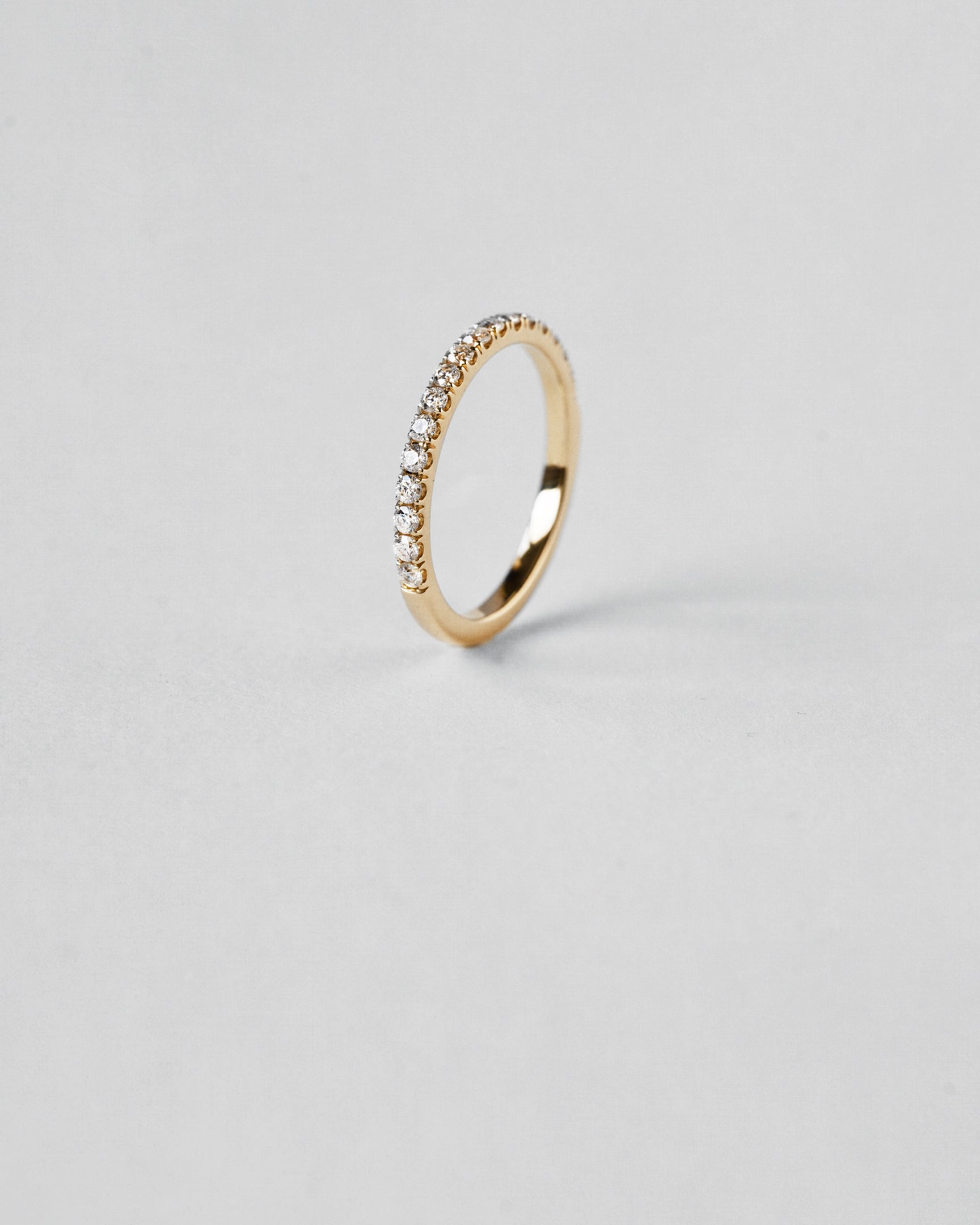 Round Cut Half Eternity Ring
