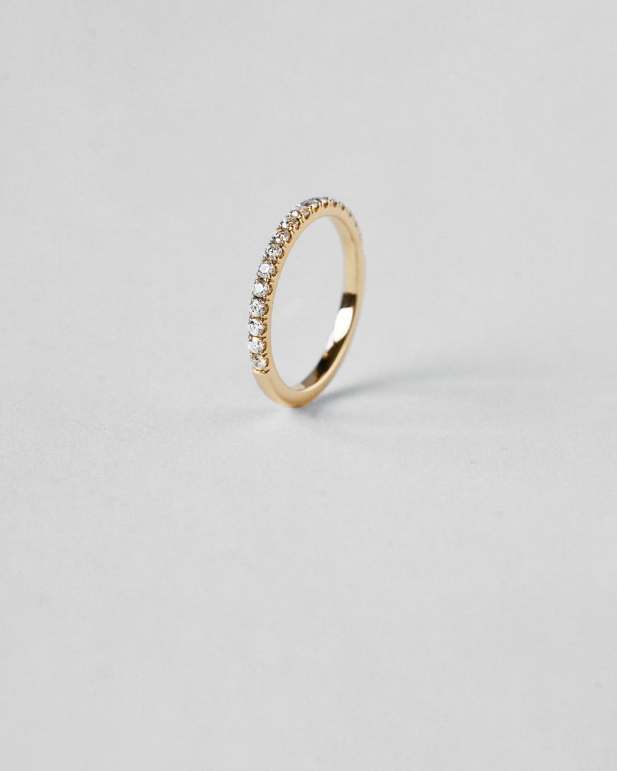Round Cut Half Eternity Ring