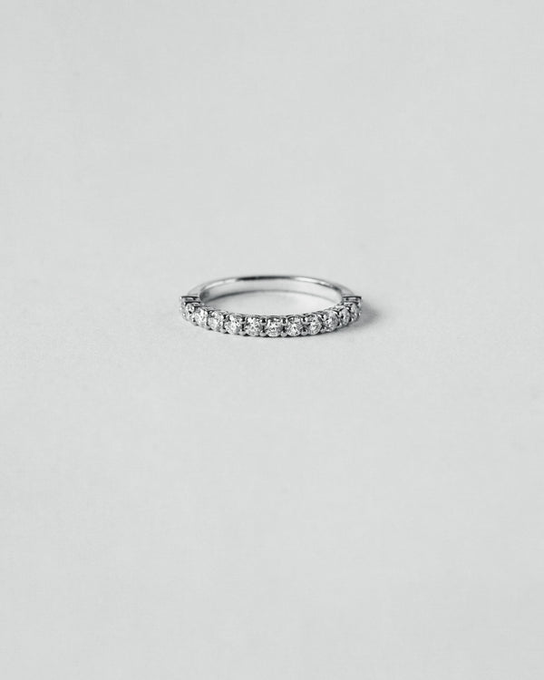 Shared Prong Half Eternity Ring