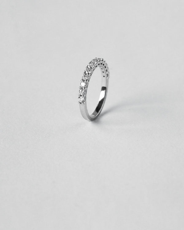 Shared Prong Half Eternity Ring