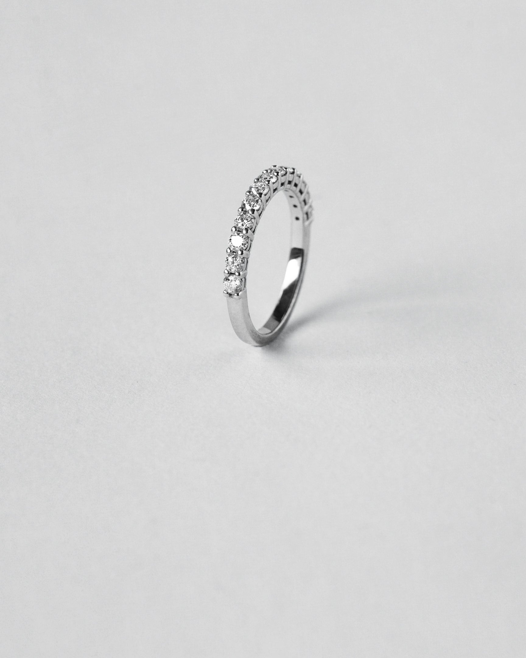 Shared Prong Half Eternity Ring