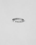 Vertical Emerald Cut Eternity Ring