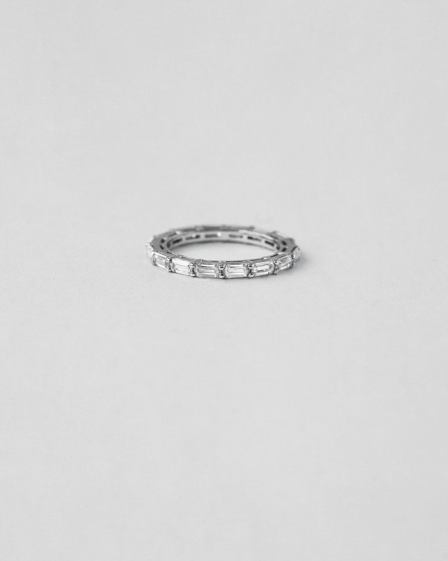 Vertical Emerald Cut Eternity Ring