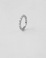 Vertical Emerald Cut Eternity Ring