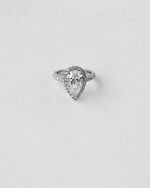 Pear Cut Halo Engagement Ring