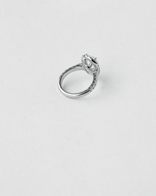 Pear Cut Halo Engagement Ring