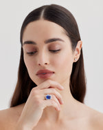 Cushion Cut Sapphire Ring