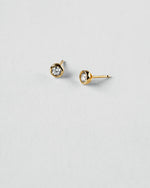 Bezel Stud Diamond Earrings